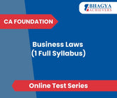CA Foundation Business Laws (1 Full Syllabus) Test Series (Online)